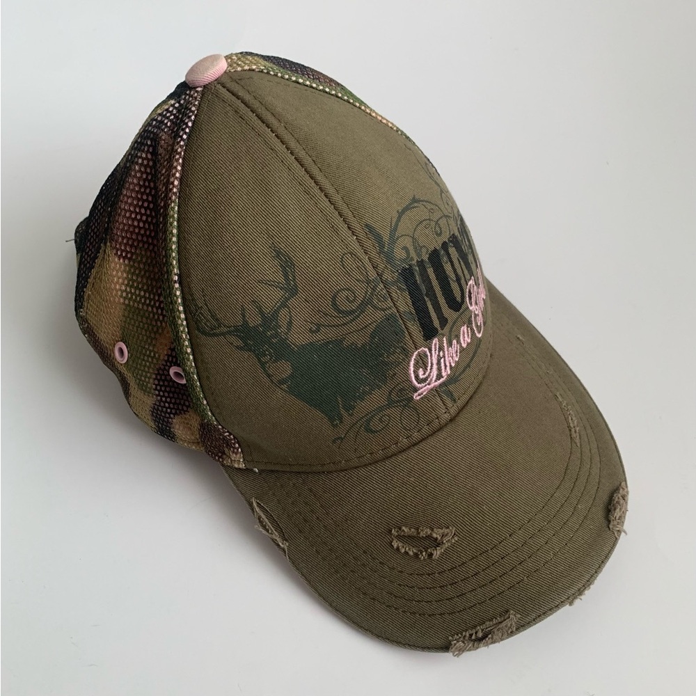 Buck Wear “Hunt Like A Girl” Half Mesh Adjustable Women’s Hat